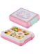 BrainGiggles Unicorn Bento Lunch Box -Leakproof, BPA-Free, Airtight Tiffin with Spoon &amp; Fork- 4 Compartments Bento Box For Kids with Handle (Pink)