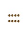 8 pcs Crystal Knob-Acrylic -Brown