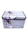 Non-Woven Foldable Storage Box Purple 38x24x24cm