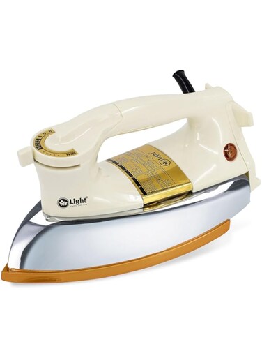 Mr. Light Super Deluxe Heavy Weight Dry Iron box, No Frills, Non Stick,Ceramic Soleplate Protection, Against Over Heating, Automatic Cut Off, (1000 watts),MR2704