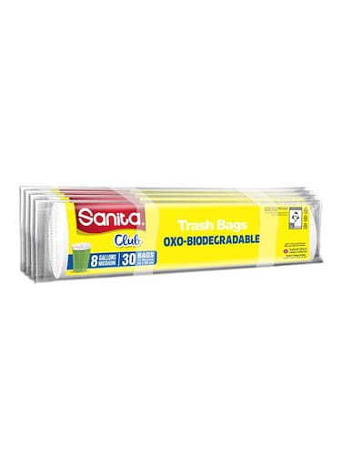Trash Bags Biodegrdable Eco Pack 120 Bags White