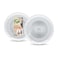 Fun Festive Crystal-Like Disposable Plate 30cm White 5 PCS