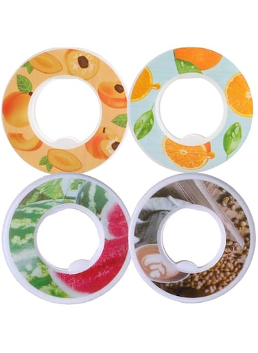 MRTURK REVHQ 4Pcs Fruit Scent Pods for Water Bottle Flavor Caps Water Bottles Sports Water Cup Suitable for Outdoor Sport