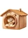 Cozy All-Season Pet House Bed for Small Dogs &amp; Cats - Washable, Removable Nylon Cabin Style Cat and Dog Shelter, Pet Bed