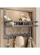 Over the Door Organizer Rack with Shelf and Hooks &acirc;&euro;&ldquo; Heavy Duty Metal Door Hanger for Coats, Hats, Bags &amp; Keys &acirc;&euro;&ldquo; Space Saving Storage Solution