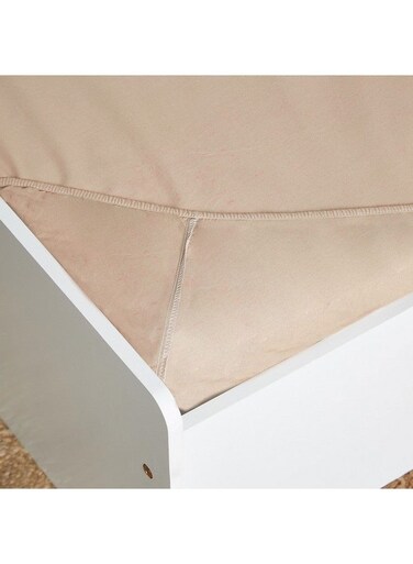 Box Ballina Solid Cotton Twin Fitted Sheet 200 x 33 x 120 cm