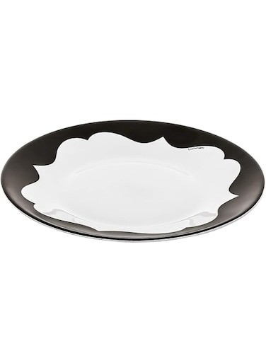 Luminarc Opal Essence Curves Black Dessert Plate, White DJ4428