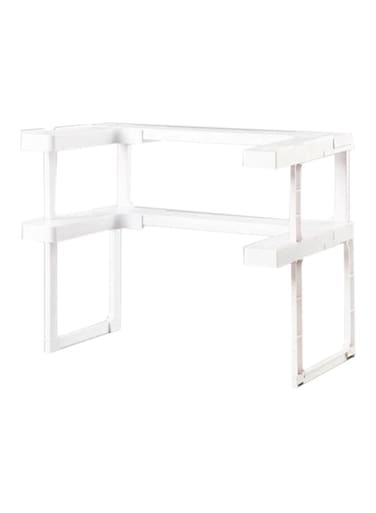 Spice Organizer Storage Rack White 41.5x26.5x8.5cm