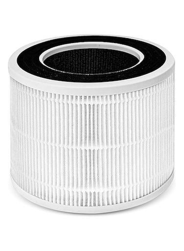 Air Purifier Replacement Filter, 3-in-1 H13 Grade True HEPA Replacement Filter, High-Efficiency Activated Carbon, White