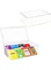 Excefore Stackable Plastic Tea Bag Organizer, Packets, Pouches Stackable Fridge Organizers for Freezer, Kitchen, Cabinets - Clear Plastic Pantry Storage Rack,2 Pack, Clear