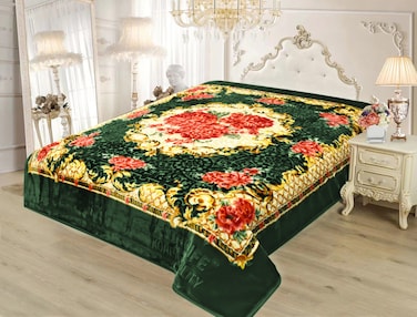 STARLIFE Double Ply Premium Quality Blanket 100% Polyester SPUN YARN Obtained From Virgin Polyester Suitable For Winter And Rainy Season 11 LB, SL-BL4403