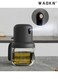 Glass Spray Oil Dispenser with Press Pump,Leak-Proof, No Drip Design, Ideal for Healthy Cooking, Easy to Use, Perfect for Home Kitchen, Small and Convenient Oil Spray Bottle,Black,180 ml
