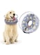 TERRIFI Dog Cone,Comfy Recovery Collar for Dogs Inflatable, Soft, &amp; Adjustable Cone for After Surgery, Wounds, Rashes, &amp; Vet Visits Clear Shield &amp; Secure Buckle,Medium Size