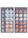 YumLock Bra Organizer for Closet - 1-Pack Hanging Storage with 30 Mesh Pockets, Rotating Metal Hanger, Dual-Sided, Space-Saving for Underwear, Socks, Accessories (12+18 Pockets)