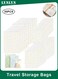 30 PCS Travel Storage Bags, Clear Reusable Resealable Zipper Bags for Clothes and Shoes Waterproof Luggage Organizer Pouches 3 Sizes( 20x25cm, 35x45cm, 40x50cm)