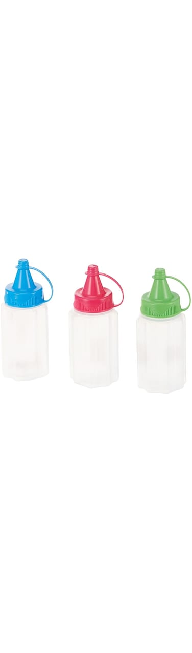 Sistema Sauce To Go Containers Set Of 3, Pink, Green &amp; Blue H3.98 X W1.38 X D 3.38 Inches, 9414202214751