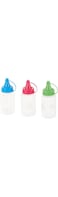 Sistema Sauce To Go Containers Set Of 3, Pink, Green &amp; Blue H3.98 X W1.38 X D 3.38 Inches, 9414202214751