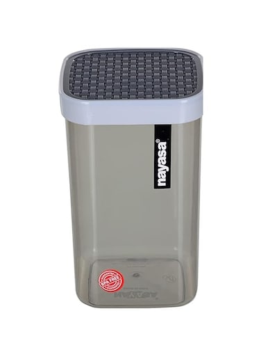 Nayasa Superplast Plastic Fusion Container 1 Litre, Set of 3, Grey