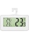 FUIN Fridge Thermometer, Refrigerator Thermometer Min Max Thermometer, Digital Temperature Freezer Thermometer, Monitor with Hanging Hook Retractable Stand and Magnetic (White-02)