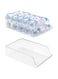 Puricon 2 Pack Water Bottle Dispenser Organizer for Refrigerator, Clear Plastic 16.9oz Water Bottle Container Storage Bin for Fridge Freezer Pantry Cabinet Kitchen -for Water Bottle