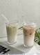 2 Sets Glass Cup With Lid And Straw