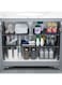. Under Sink Kitchen Rack Expandable Cabinet Shelf Organizer Rack with Removable Panels for Kitchen Bathroom Storage