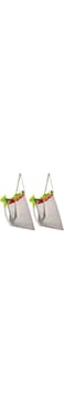 Luna Gift 2 Pack 100% Cotton Canvas Shopping Tote Bag Grocery Bag,Cotton Washable and Eco-friendly Bags for Multipurpose&rsquo;