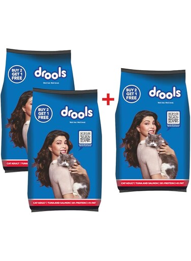 Drools Adult(+1 Year) Dry Cat Food, Tuna And Salmon, 400G