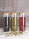 Blackstone Glass Jar Canister With Air Tight Bamboo Lid Kitchen Food Container For Flour, Sugar, Coffee, Cookie Jar, Candy, Snack And More Set Of 4 Pcs - Yk4105 (1500 Ml)