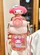 Kids Water Bottle with Straw 600ml Leakproof BPA Free Kids kettle Cute Cartoon Pattern Design Sports Water cup for School Picnic Gift for Girls Boys (Pink)