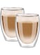 2Pcs-350ML Borosilicate Coffee Tea Cups Clear