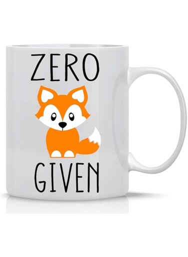 Zero Fox Given - Funny Mugs For Women, Boss, Friend, Employee, Coworker, or Spouse Oh For Fox Sake Funny Inspirational and Sarcasm Office Mug Sarcastic Cup - 11oz Coffee Mug and Tea Cup - By CBT Mugs