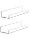 Acrylic Invisible Floating Bookshelf 15 Inch-Pack of 2 transparent