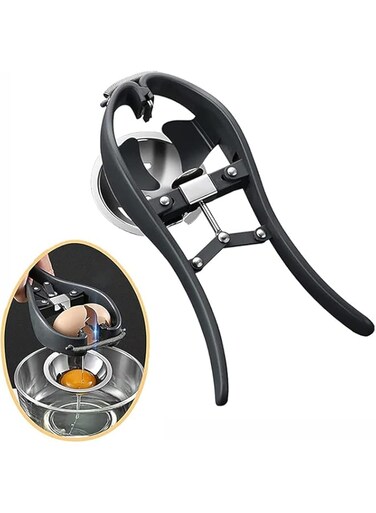 Orchid Egg Cracker Egg Separator Tool, Egg Opener with Egg Yolk White Separator Food Grade Eggshell Cutter Creative Kitchen Gadgets