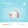Porodo Blue Ultra-Quick 20W Dual Port Wall Charger with USB-C, USB-A &amp; 1M Lightning Cable Fast Charging