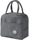 Insulated Lunch Bag Large Capacity Polyester Handbag - Leakproof Cooler Bag - Reusable Lunch Box for Student,Girl, Boy, Men, Women, Outdoor, Office, Picnic ( Grey )