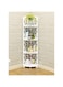 LINGWEI Corner Shelf Bathroom Corner Rack Shelves Corner Stand Bathroom Organizer Waterproof Bathroom Stand Towel Holder Sink Organizer Multipurpose Shelving Corner Floor Cabinet White