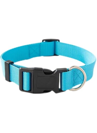 Dog Collar, Adjustable Dog Collar for Small Dogs, Cute Puppy Collar, Classic Heavy Duty Pet Collars with Quick Release Buckle for Walking Running (Blue, M)
