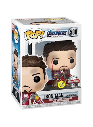 Funko Pop! Marvel: Marvel Avengers Endgame - I Am Iron Man - Metallic - Glow In the Dark - Collectable Vinyl Figure - Gift Idea - Official Merchandise - Toys for Kids &amp; Adults - Movies Fans