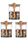 Borosilicate Glass Storage Jar with Bamboo Lid and Spoon (Set of 3) 1000ML