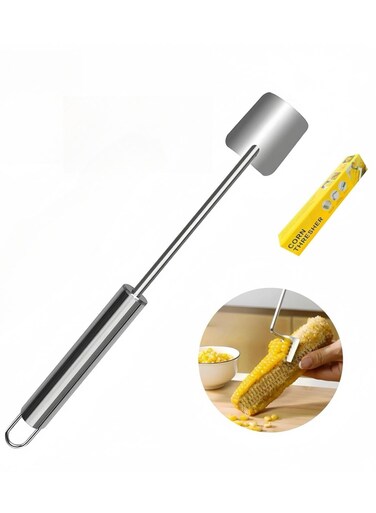 steel Corn Thresher, Kitchen Gadget of Removes Corn Kernels From Corn Cobs In Seconds
