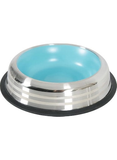 Zolux Merenda Stainless Non-Slip Dog Bowl - Blue 500ml