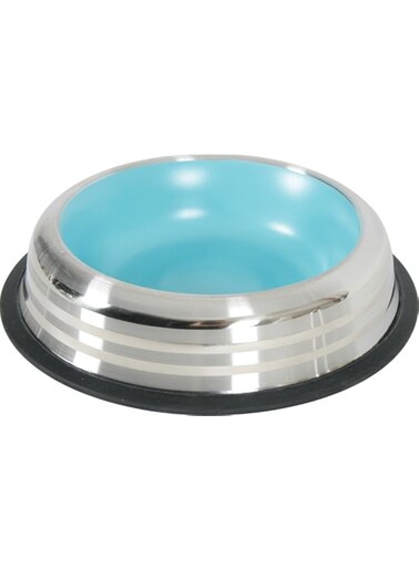 Zolux Merenda Stainless Non-Slip Dog Bowl - Blue 500ml