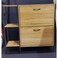 Tradeo Modern 2-Layer Tilting Shoe Cabinet with 3-Tier Side Storage Shelves &amp; Industrial Wood Frame