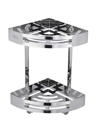 BRIMIX Bathroom Shelves SUS 304 Stainless Steel Shower Caddy Shelf Wall Mounted Shower Rack Corner Shower Organizer