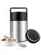 Food Thermos, Insulated Food Container, Vacuum Sealed Stainless Steel Food Container for Hot and Cold Meals Perfect for School, Office, and Travel, Give a Spoon (Silver, 1L)