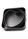 3-Piece Non-Stick Cake Pan Set Black 26x10x26cm