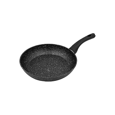 28cm marble-coated non-stick fry pan with forged aluminum and induction-safe bottom for easy cooking