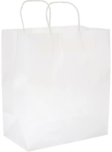Packing SNH paper White Bag Twisted Handle - 28 X 33 X 16, 25 Units