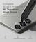 Samsung Galaxy A26 Camera Lens Protector, [Installation Tray] 9H Tempered Glass Camera Cover Screen Protector Metal Individual Ring for Samsung Galaxy A26 Black